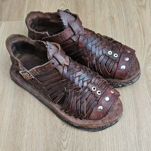 Handcrafted Brown Leather Sandals